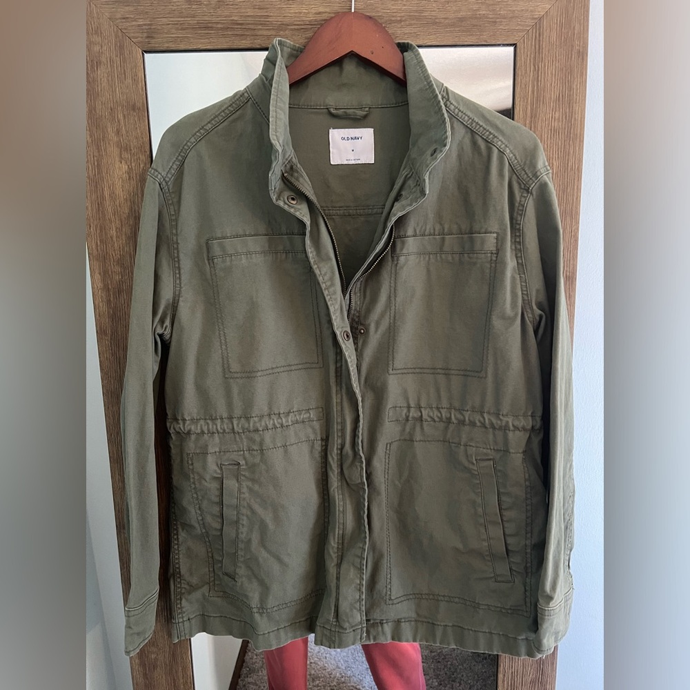Old Navy Womens Green Utility Jacket Size Medium
